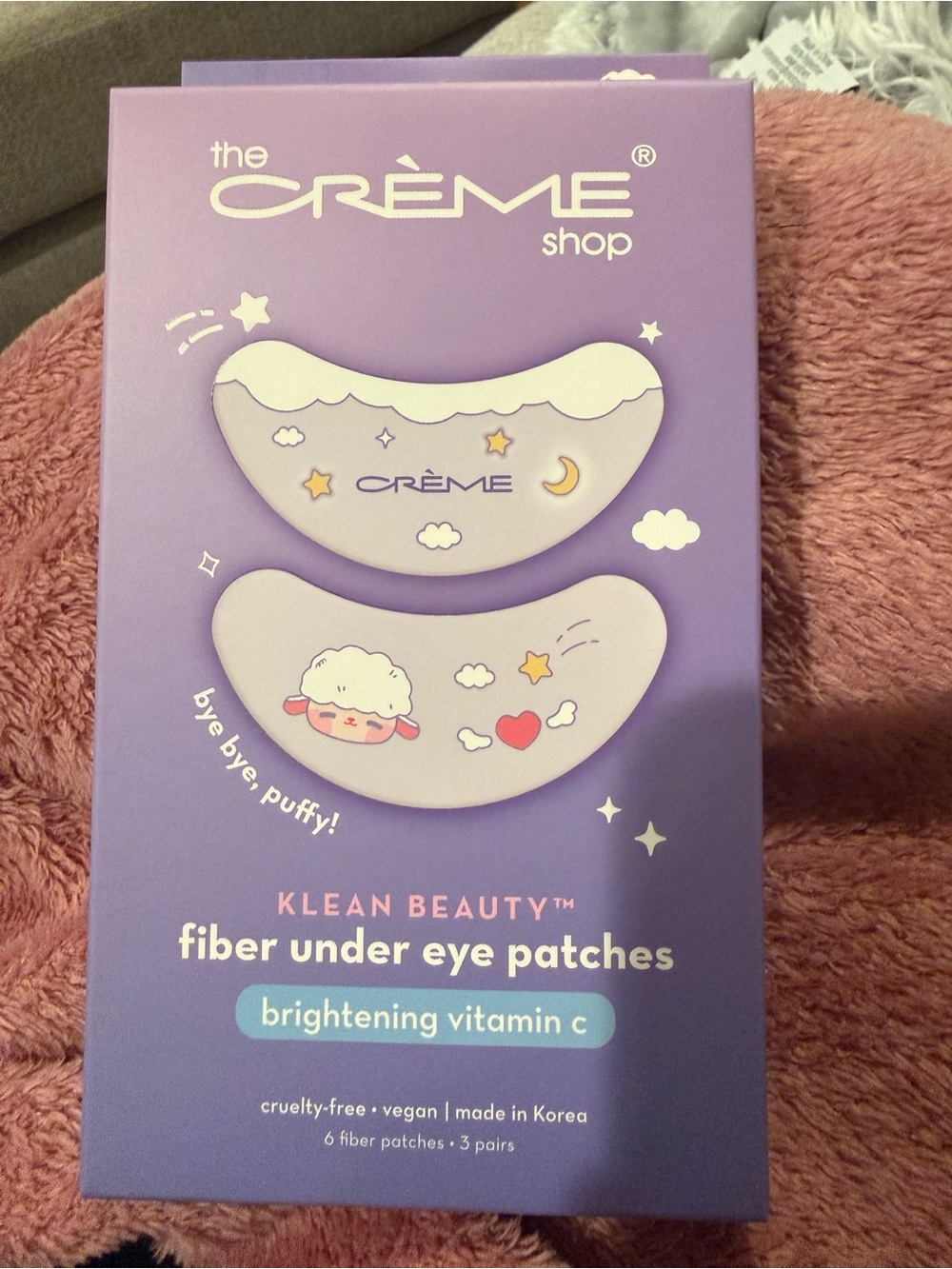 The Crème Shop Klean Beauty Fiber Under Eye Patches - brightening vitamin C